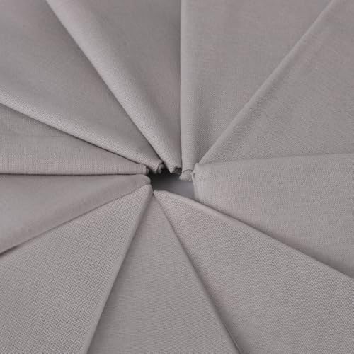 10 Pieces 18 x 21 Inches Cotton Fabric Precut Quilting Fabric Bundles Solid Colors Layer Cakes Quilt Material for DIY Craft Sewing Embroidery (Grey) - color: Grey
