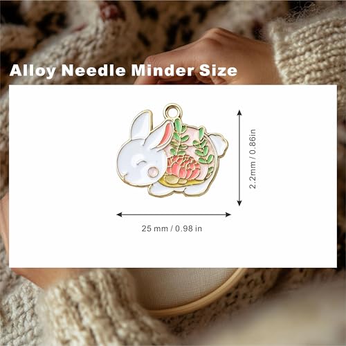 Cute Needle Minder Magnetic Needle Keeper for Cross Stitch Embroidery Sewing Needle and Pin Holders (Rabbit, Tortoise, Snail) - color: Rabbit, Tortoise, Snail