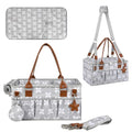 Moteph Diaper Caddy with Changing Mat, Large Baby Diaper Caddy Organizer with Lid, Portable Organizer Basket for Nursery and Car, Shoulder Strap and Pacifier Organizer - style: Deluxe Set