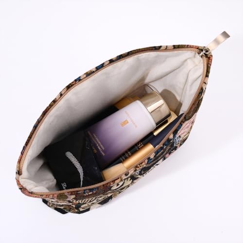 Bear Makeup Bag Small Cute Cosmetic Bags for Women Travel Toiletry Bag - color: Bear Brown
