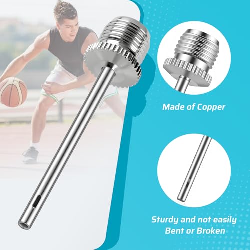 Pumteck 20pcs Ball Pump Inflation Needles with Portable Storage Case