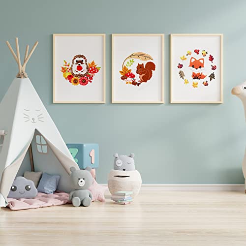 Louise Maelys 3 Set Animal Embroidery Kit for Beginners Cute DIY Gift - color: Animals-4