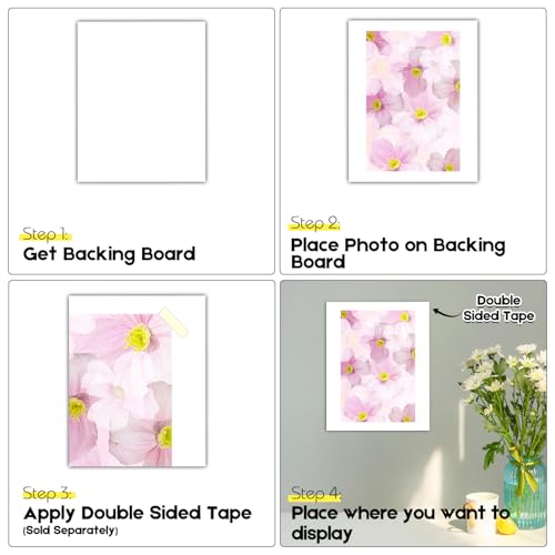 Golden State Art 11x17 White Backing Board, 10 Pack Backer Board for Print - size: 11x17