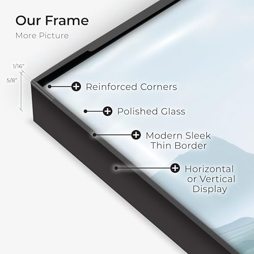 MANTELLO ESSENTIALS 8.5 by 11 picture frame 6 PACK 8.5 x 11 frame Front Loading picture frames 8.5 x 11 Pictures Documents Certificates Diplomas, And More - color: Black, size: 8.5x11 - 6 Pack