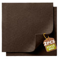Brown Soft Felt Sheets for Crafts, 12" x 12", 1.6mm Thick, 2 Pcs - color: Brown