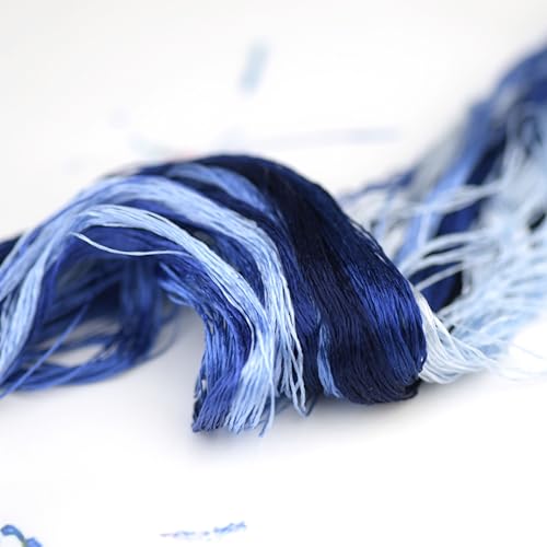 Natural 100% Silk Thread, Handmade Embroidery Thread Silk Floss 12 Colors 110m Each (20) - color: 20