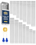 70 Pcs Hand Sewing Needles, 7 Size Large Eye Sewing Sharp Needles - size: 7 Size-70pcs