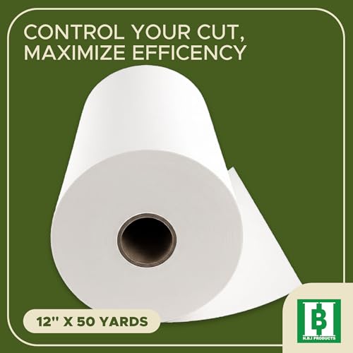 HBI Cut Away Embroidery Stabilizer Roll 12" x 50 Yards – Cut Away Stabilizer for Machine Embroidery, Embroidery Stabilizer, Stabilizer for Embroidery Machines, 2.5 oz Embroidery Backing (Pack of 2) - size: 12” x 50 Yds (Pack of 2)