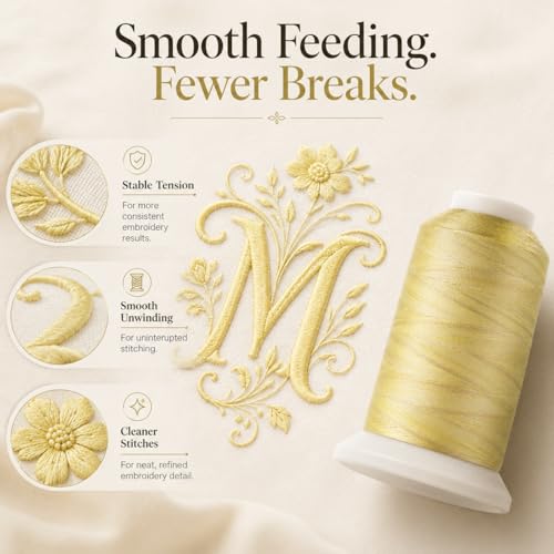 Simthread Variegated 5000M 40WT Embroidery Thread, Variegated S148