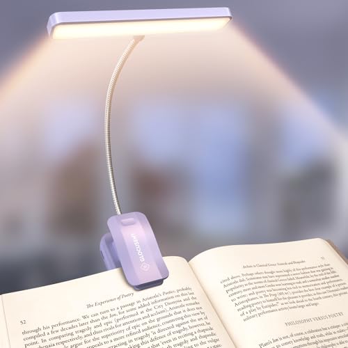 Glocusent 26 LED Reading Lights for Books in Bed, Ideal Gifts for Reader - color: Purple