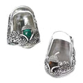 2-Pieces Open Nail Acorn Thimble - Metal Sewing Thimble for Needlework, Thumb Protector Quilting Supplies, for Embroidery, Cross Stitch, DIY Crafts (Silver Thimble -B)(Medium)