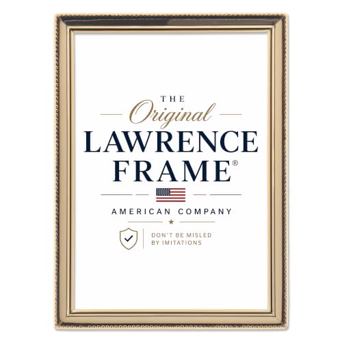 Lawrence Frames Bead Border Design, 5x7, Gold - color: Gold, size: 5x7