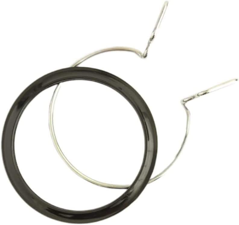 Nurge Metal Embroidery Hoops - Premium Spring Tension Embroidery Hoop for Cross Stitch - Durable Ring with Quick Release Safety Clip - Ideal for Crafters,Beginners & Professionals - Black - Small - color: Black, size: Small