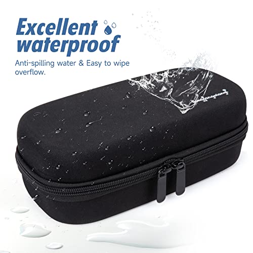 YOUSHARES Insulin Cooler Travel Case - EVA Protective Diabetic Medication Cooling Bag, Refrigerated Insulated Storage Kit for Insulin Pen and Diabetes Supplies with 3 TSA Approved Ice Packs - color: Y2_eva Black