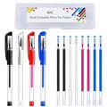 ibotti 4‑Color Heat Erasable Fabric Marking Pens with 8 Free Refills