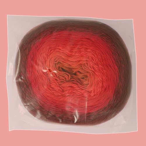 Scheepjes Cotton Whirl 1000m Gradient Yarn, 738 Crimson Cloak, 1 Cake - color: 738 Crimson Cloak