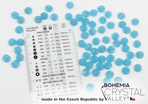 0.88oz (ab. 70pcs) Flat Round Coin 1-Hole Glass Beads, 0.31 inch (8mm), Czech Republic, Dirty Blue - Glow in The Dark Bright Blue - color: Coin beads, Blue + Glow