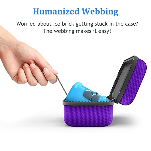SHBC Insulin Pen Carrying Case Portable Medical Cooler Bag for Diabetes with Protective Ice Brick - Convenient to Changing Needles with Each Injection Purple - color: Purple