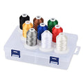 Simthread Embroidery Thread with Storage Box - 800 Yards/Spools - color: Basic Colors