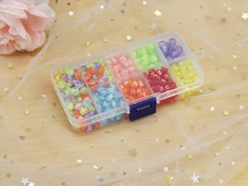 20Pack Clear Plastic Storage Boxes 10Grids for Beads&Jewelry - size: 20pcs 10 Grids Box