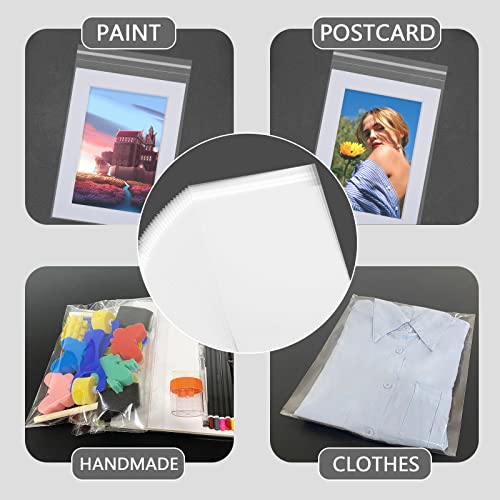 100Pack Acid-Free Crystal Clear Sleeves Storage Bags for 11x14 Photo - size: 11x14 100pack clear bags