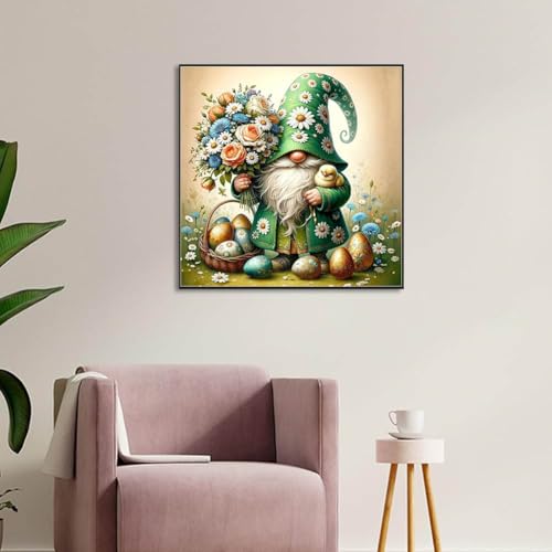 Gnome Stamped Cross Stitch Kits for Adults - Embroidery Kits for Beginners Adults,11 CT Patterns Dimensions Counted Cross Stitch Kits for Adults Arts Craft 14x14 inch - color: Cross stitch-28