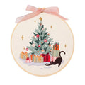 artcici Embroidery Kits Christmas Tree Pink Patterns for Beginners Adults, Full Range Embroidery Starter Kits Cross Stitch Needlework Supplies (Christmas Tree) - color: Christmas Tree