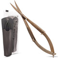 Spring Action Scissors for Applique & Embroidery - Curved, 4.5", Rose Gold - color: Rose Gold
