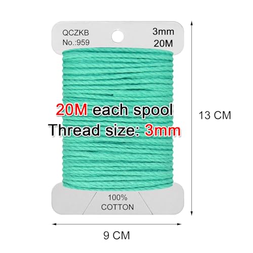 Classic Crochet Thread Yarn 100% Pure Cotton Thread,Col No: 959,Medium Seagreen - color: Medium Seagreen