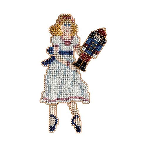 Clara Beaded Counted Cross Stitch Christmas Ornament Kit Mill Hill 2008 Winter Holiday Nutcracker MH18-8302