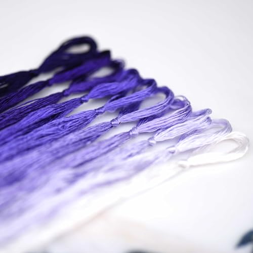 Natural 100% Mulberry Handmade Embroidery Silk Thread Silk Floss (96) - color: 96