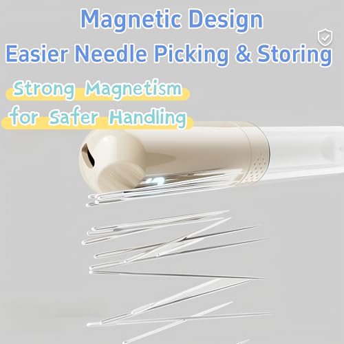 2-Pack 5-in-1 Sewing Tools with Seam Ripper and Magnetic Needle Case