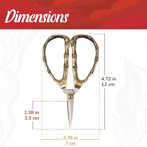 JubileeYarn Bamboo Stalk Embroidery Craft Scissors - Medium - 1 Pair - color: Medium