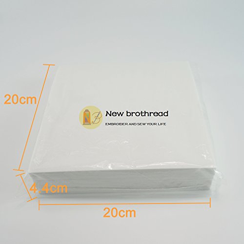 New brothread Tear Away Embroidery Stabilizer 8"x8" - 200 Precut Sheets - size: 8"x8" 200 sheets