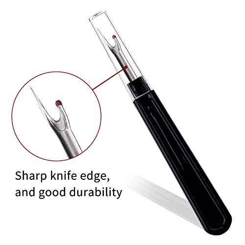 Seam Ripper, 6PCS Seam Rippers for Sewing, Black Stitch Remover Tool - color: Black