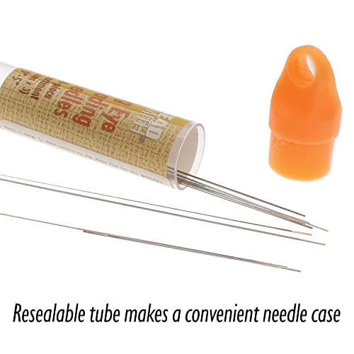The Beadsmith 18-Piece Big Eye Beading Needle Assortment, 6 Sizes, 1.75”-5”, 3 Needles Per Size – Sharp Points, Use for General Sewing, Weaving and Embroidery, Very Easy to Thread - size: 18 Piece Set