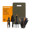 Fiskars 5-Piece Pruner, Trowel, Cultivator, Gloves & Kneeling Pad Set - style: Floral Tool Gift Set