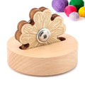 Daisy Thread Cutter, Thread Cutter Blade Tool for Sewing with Flower Shape Solid Wooden Sewing Tools, Yarn Cutters Thre-ads Cutting To-ols Quilting Supplies for Sewin-g Seam