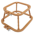 2-Layer Embroidery Frame Stand, Adjustable ABS Double Hoop - style: Khaki