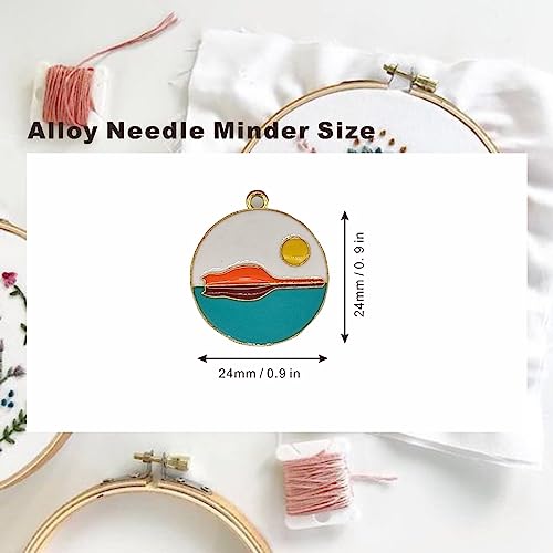 3 Pcs Funny Cats Cross Stitch Needle Minder, Needle Minder Magnetic, Needle Holder for Cross Stitch, Sewing, Embroidery and Needlework Accessories, Enamel and Magnetic