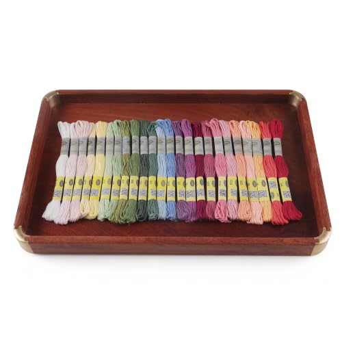 Double Mercerized Egyptian Cotton Embroidery Floss 8.75 Yards Per Skein for Cross Stitch Thread, Friendship Bracelets Floss, Craft Floss, Embroidery Floss Set (Set 24A (24 Skeins)) - color: Set 24A (24 Skeins)