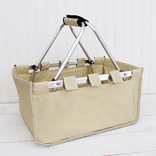 ThreadArt Collapsible Market Basket, Natural - color: Natural