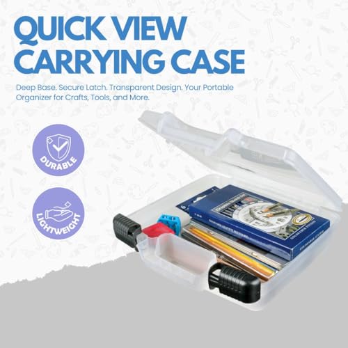 ArtBin 10-Inch Quick View Deep Base Carrying Case, Translucent - size: 10 inch - Deep