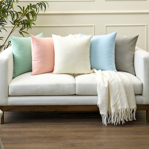 Encasa XO Throw Pillow Covers, Cotton, No Inserts 26"x26" - color: White, size: 26" x 26" (Pack of 2)