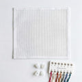 Blank Needlepoint Canvas 13 Mesh,12"x12"(Cotton,White) - size: 12" x 12"