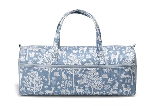 Prym Dachshund Needlework Project Bag & Organizer, Blue Woodland - style: Blue Woodland