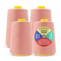 Mandala Crafts 40S/2 Blush Polyester 4 Pack of Serger Threads Cones - color: Blush, size: Pack of 4 40S/2 24000 YDs