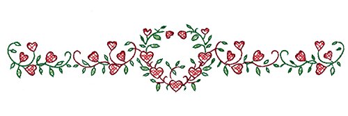 Design Works Crafts Heart Vine Pillowcases for Embroidery