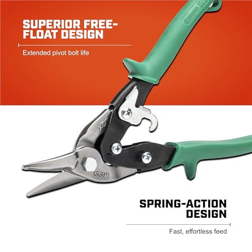 9-3/4" MetalMaster® Compound Action Straight, Left and Right Cut Snips - style: Industrial