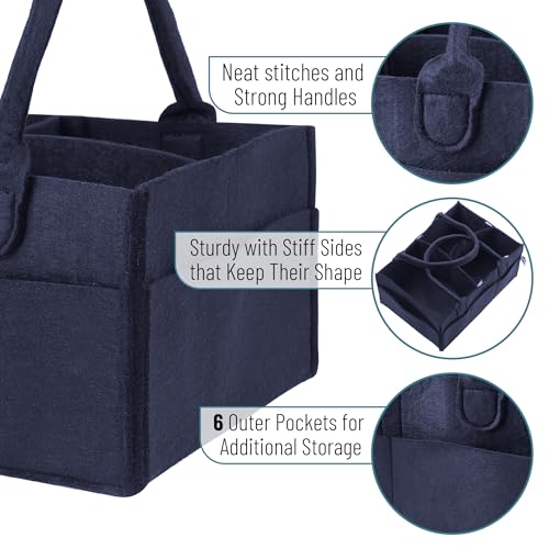 Mr. Pen- Baby Diaper Caddy Organizer, Navy Blue - color: Navy Blue, size: 1 Pack, Regular
